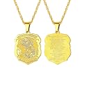 PROSTEEL St Christopher/St Benedict/St Michael Pendant Necklace for Men