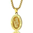 PROSTEEL St Christopher/St Benedict/St Michael Pendant Necklace for Men