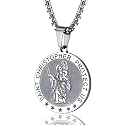 PROSTEEL St Christopher/St Benedict/St Michael Pendant Necklace for Men