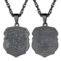 PROSTEEL St Christopher/St Benedict/St Michael Pendant Necklace for Men