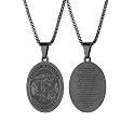 PROSTEEL St Christopher/St Benedict/St Michael Pendant Necklace for Men
