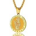PROSTEEL St Christopher/St Benedict/St Michael Pendant Necklace for Men