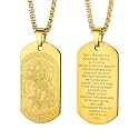 PROSTEEL St Christopher/St Benedict/St Michael Pendant Necklace for Men