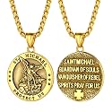 PROSTEEL St Christopher/St Benedict/St Michael Pendant Necklace for Men