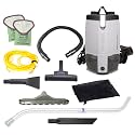 ProTeam Commercial Backpack Vacuum Cleaner, ProVac FS 6 HEPA Vacuum Backpack with Commercial Home Kit, 6 Quart - Corded