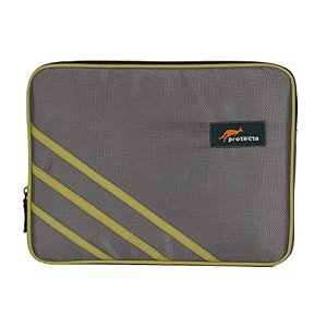 protecta high bar laptop sleeve for 116 inch laptops grey amp green - elementary series