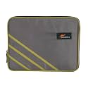 Protecta High Bar Laptop Sleeve for Laptops with Screen Size up to 13.3 Inch (Grey &amp; Green) - Elementary Series