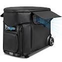 Protective Cover Compatible with DELTA Pro & Extra Battery, Waterproof Dustproof Storage Case with Top Compartment, Transparent Window & Adjustable Strap for Outdoor Indoor Use