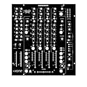 Protective Cover Skin for Allen &amp; Heath xone 92 Mixing Console Panel Film Sticker Colorful Stickers (Black)