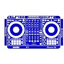 Protective Cover Skin for Pioneer DDJ-1000SRT Film Sticker Colorful Stickers (Blue)
