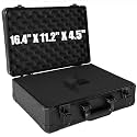Protective Hard Case Shockproof Water-resistant with Customized DIY Foam Insert fit for Camera, Laptops, etc, 17 X 12 X 5-Inch