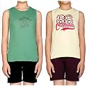 Proteens Girl39s Printed Sleeveless T-Shirt Green amp