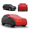 PROTEGO Prime Series India's 1st Anti-Tear Car Cover for Toyota Hyryder | Heavy Duty, Custom Fit, All Weather Protection | 100% Waterproof, Windproof &amp; Hail Resistant | 2 Year Warranty | Red + Black