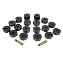 Prothane 1-109-BL Black Body Mount Bushing Kit for CJ5, CJ7, CJ8, YJ and TJ - 18 Piece