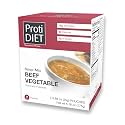 ProtiDIET Protein Soup Mix, Beef Vegetable, Sugar-free & Low Carb, 7 ct