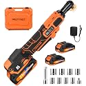 Protmex 3/8" Electric Cordless Ratchet Wrench Set (Brushless)
