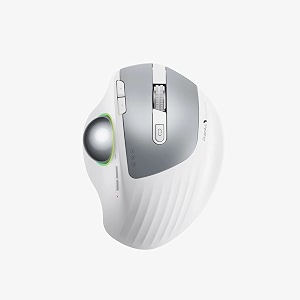 protoarc em01 rgb bluetooth multi device trackball mouse24 ghz bluetootheasy thumb controlprecision amp smooth trackingadjustable dpiergonomic designfor windowspcmacrechargeable battery-white