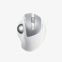 ProtoArc EM01 RGB Bluetooth Multi Device Trackball Mouse,2.4 GHz Bluetooth,Easy Thumb Control,Precision &amp; Smooth Tracking,Adjustable DPI,Ergonomic Design,for Windows/PC/Mac,Rechargeable Battery-White