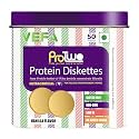 ProTwo High Protein Diskettes - 8g Protein per Serving I High Protein Biscuits enriched with Whey, Casein and Soy I Healthy Protein Snack I Vanilla Flavour I Sugar Free I Tin Pack – 50 Diskettes I Buy 1 Get 1 Free