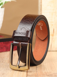 PROVOGUE Men Casual Brown Genuine Leather Belt