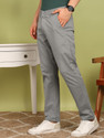 PROVOGUE Men Slim Fit Grey Pure Cotton