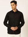 PROVOGUE Men Solid Casual Black Shirt