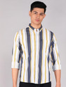 PROVOGUE Men Striped Casual Multicolor Shirt
