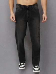 PROVOGUE Straight Fit Men Black Jeans