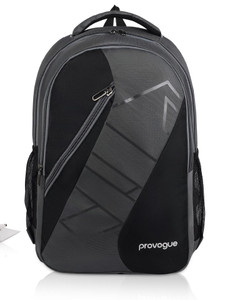 provogue large 42 l laptop backpack unisex padded officecollege backpack for 156 inch laptop grey