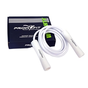 weighty heavy ball bearing 10 mm pvc jump rope 11 lb weighted adjustable boxers skipping rope for men and women strength and training 10 ft white-white