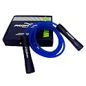 Weighty Heavy Ball Bearing 10 MM Pvc Jump Rope 1.1 LB Weighted Adjustable Boxers Skipping Rope For Men And Women Strength And Training 10 FT (Blue-Black)