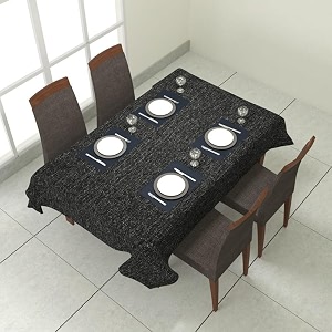 prozone washable jute table coverheat resistant table cover for kitchen tabledining table wedding party6034 length x 5034 widthblack