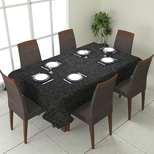 prozone washable jute table coverheat resistant table cover for kitchen tabledining table wedding party7534 length x 5034 widthblack