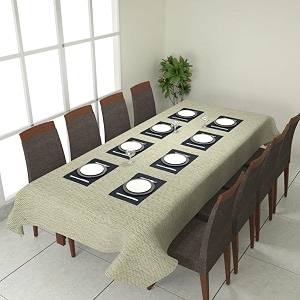 prozone washable jute table coverheat resistant table cover for kitchen tabledining table wedding party11034 length x 5034 widthgreen