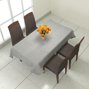 prozone washable jute table coverheat resistant table cover for kitchen tabledining table wedding party6034 length x 4034 widthgrey