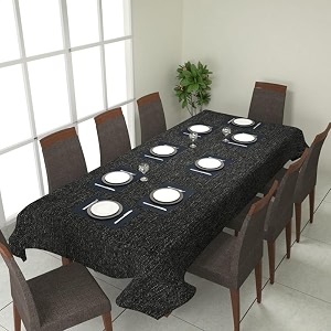 prozone washable jute table coverheat resistant table cover for kitchen tabledining table wedding party9034 length x 5034 widthblack