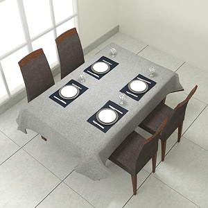 prozone washable jute table coverheat resistant table cover for kitchen tabledining table wedding party6034 length x 5034 widthgrey