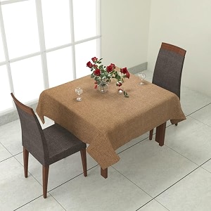prozone washable jute table coverheat resistant table cover for kitchen tabledining table wedding party5034 length x 5034 widthcoffee