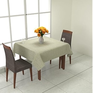 prozone washable jute table coverheat resistant table cover for kitchen tabledining table wedding party4034 length x 4034 widthgreen
