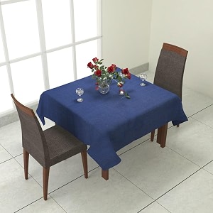 prozone washable jute table coverheat resistant table cover for kitchen tabledining table wedding party5034 length x 5034 widthroyal blue