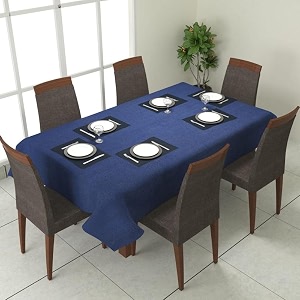 prozone washable jute table coverheat resistant table cover for kitchen tabledining table wedding party7534 length x 5034 widthroyal blue