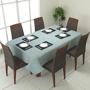 prozone washable jute table coverheat resistant table cover for kitchen tabledining table wedding party7534 length x 5034 widthaqua