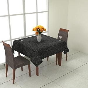 prozone washable jute table coverheat resistant table cover for kitchen tabledining table wedding party4034 length x 4034 widthblack