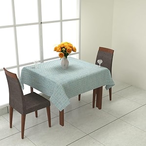 prozone washable jute table coverheat resistant table cover for kitchen tabledining table wedding party4034 length x 4034 widthaqua