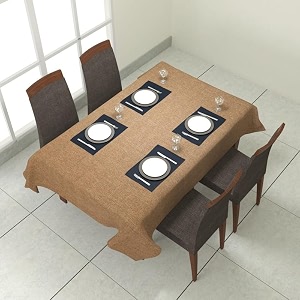 prozone washable jute table coverheat resistant table cover for kitchen tabledining table wedding party6034 length x 5034 widthcoffee