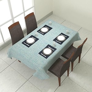 prozone washable jute table coverheat resistant table cover for kitchen tabledining table wedding party6034 length x 5034 widthaqua
