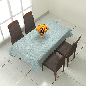 prozone washable jute table coverheat resistant table cover for kitchen tabledining table wedding party6034 length x 4034 widthaqua
