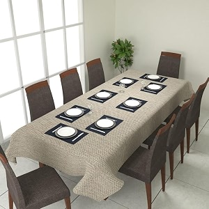 prozone washable jute table coverheat resistant table cover for kitchen tabledining table wedding party9034 length x 5034 widthbrown