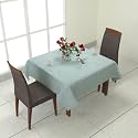 Prozone Washable Jute Table Cover,Heat Resistant Table Cover for Kitchen Table/Dining Table Wedding Party,50" Length x 50" Width,Aqua