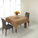 Prozone Washable Jute Table Cover,Heat Resistant Table Cover for Kitchen Table/Dining Table Wedding Party,40" Length x 40" Width,Coffee